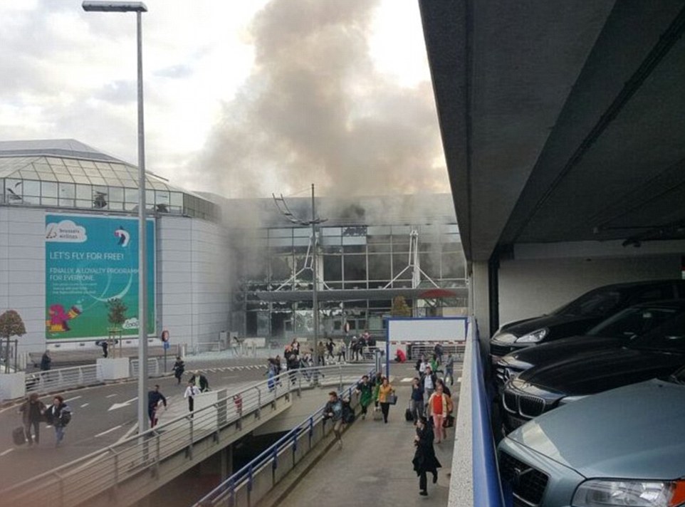 Brussels airport rocked by two explosions geotv.ge